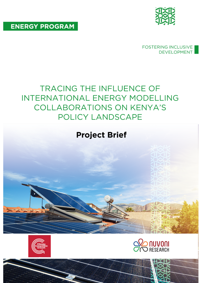 Tracing the Influence of Energy Modelling on Kenya's Policy Landscape